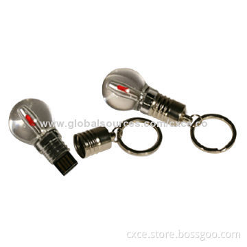 USB Flash Disk, 2/4/8/16/32/64GB Flash Memory Capacity, High-speed, Plastic Bulb Style